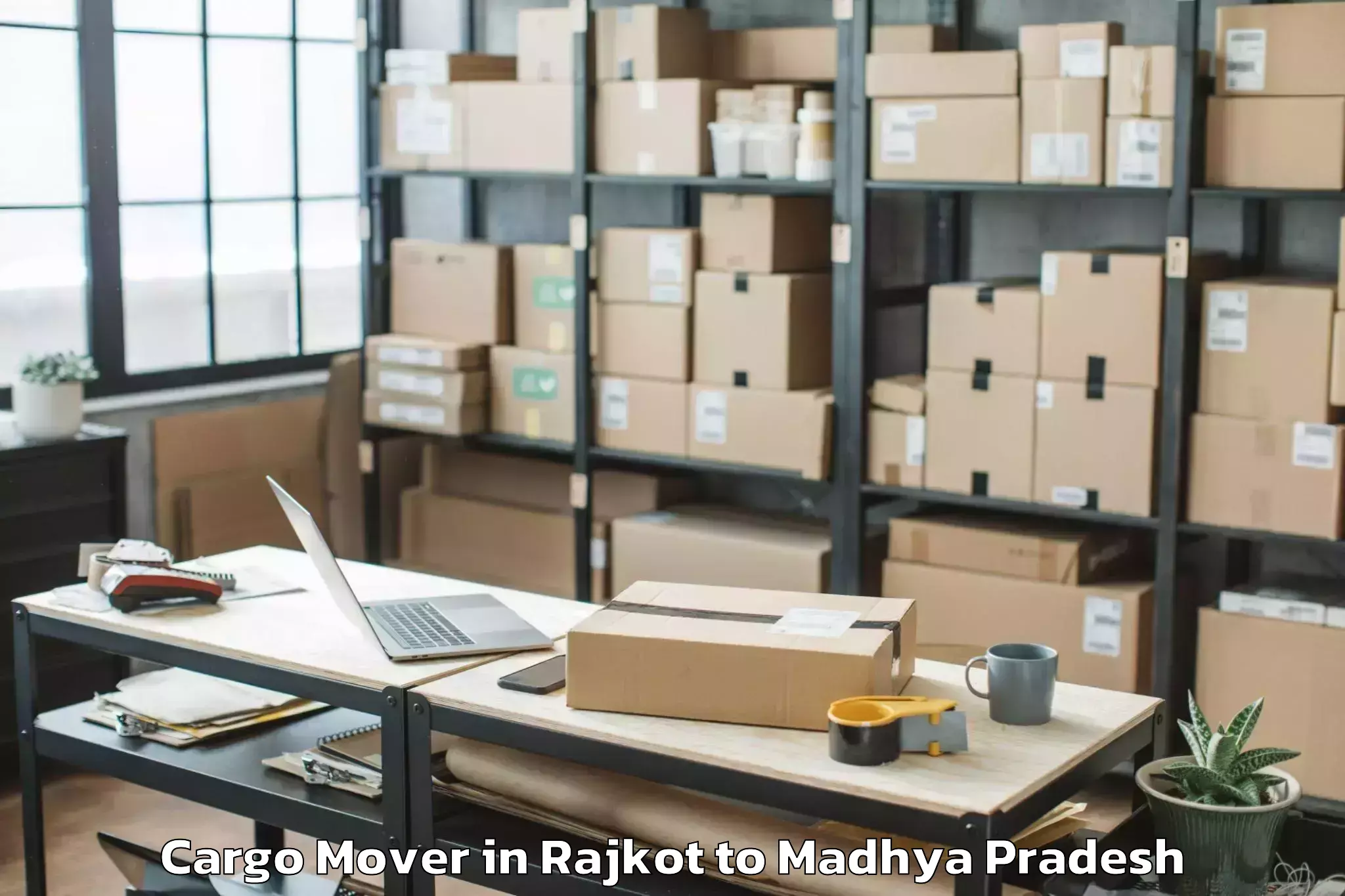 Book Rajkot to Baldevgarh Cargo Mover